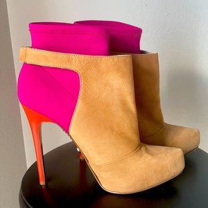 New! Never Worn! Rachel Roy Color Block Booties
